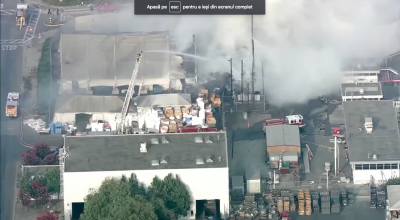 (VIDEO) Arde o uzină Tesla din California! - Photo