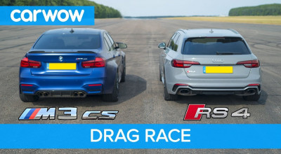Audi RS4 Avant versus BMW M3 CS! Cursa de drag racing care scoate în evidență supremația tracțiunii integrale - Photo