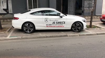 ”Mercedes este un gunoi!” Vezi ce l-a determinat pe proprietarul acestui C-Class să aplice mesajul pe mașină - Photo