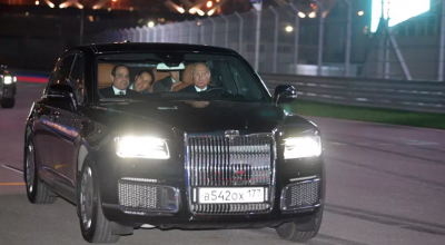 (VIDEO) Putin a urcat la volanul lui Aurus Senat și a accelerat pe circuitul de Formula 1 de la Sochi! - Photo