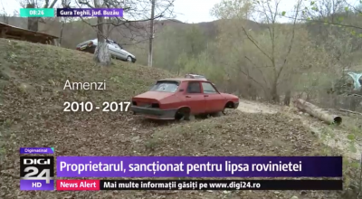 A primit peste 440 de amenzi timp de șapte ani, pentru o mașină ce a stat nemișcată în grădină timp de un deceniu! - Photo