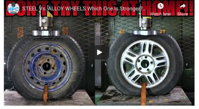Test de rezistență: Care sunt mai dure? Jantele din aliaj sau cele din oțel? (VIDEO) - Photo