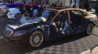 Acest Mercedes-Maybach, deși ars în totalitate, a fost expus la SEMA Show! Și iată care i-a fost rolul Acest Mercedes-Maybach, deși ars în totalitate, a fost expus la SEMA Show! Și iată care i-a fost rolul - Photo
