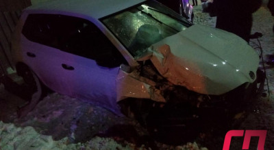 (FOTO) Un șofer din Bălți fiind în stare de ebrietate s-a tamponat într-o gazoductă! - Photo