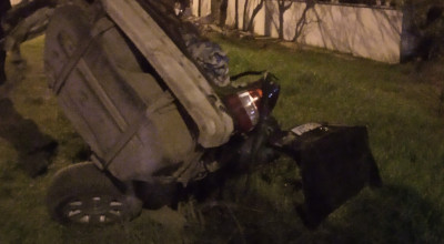 (VIDEO) A urcat beat la volanul unui BMW E34 și s-a apucat de drift! Mașina a fost ruptă în două de un pilon iar șoferul a rămas viu ca prin minune - Photo