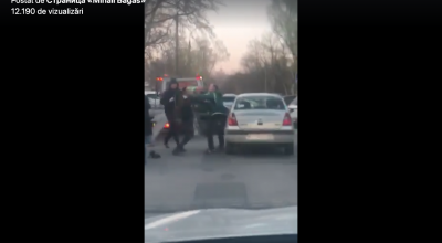 (VIDEO) Nu au împărțit drumul și s-au luat l-a pumni! Doi șoferi din capitală s-au bătut chiar în plin trafic - Photo