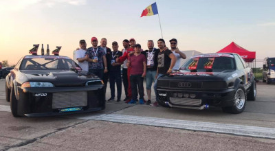 Doi moldoveni, au dominat podiumul la etapa de Drag Racing din Ucraina cu peste 2.000 de cai putere! - Photo