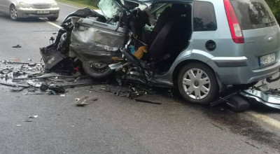 (VIDEO) Accident tragic în apropiere de Comrat. Un Ford s-a izbit frontal într-o mașină de la școala auto - Photo