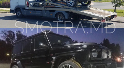 (FOTO) Gelandewagen-ul de 800 CP, tunat la maxim de BRABUS a fost surprins în vamă! - Photo