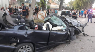 Accident groaznic la Ungheni! Un tânăr a murit după ce s-a lovit violent de un stâlp - Photo