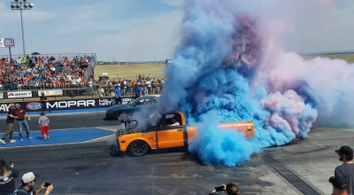 (VIDEO) Record mondial: 170 de mașini și 340 de anvelope pentru a înregistra cel mai mare BURNOUT din lume! - Photo