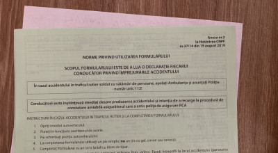 CAZ REAL: Iată cum decurge procedura de despăgubire cu noile Formulare de Constatare a Accidentului Pe Cale Amiabilă - Photo
