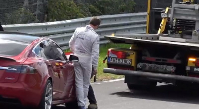 Tesla susține că putea depăși recordul lui Taycan cu 37 de secunde, dacă prototipul Model S nu suferea o defecțiune tehnică! - Photo