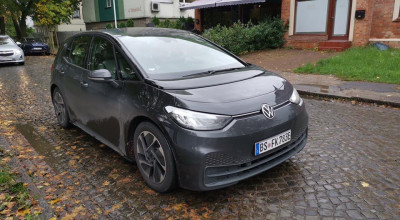 Așteptări vs Realitate. Vezi cum arată noul Volkswagen iD.3 surprins în toamnă, pe drumurile publice - Photo