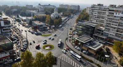 Sensul giratoriu din intersecția bd. Kiev şi Moscova cu Alecu Russo va fi înlăturat și înlocuit cu un semafor inteligent! - Photo