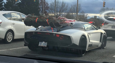 Vin sărbătorile de Crăciun, dar ai în garaj doar un supercar? Cară bradul pe ELERON! - Photo