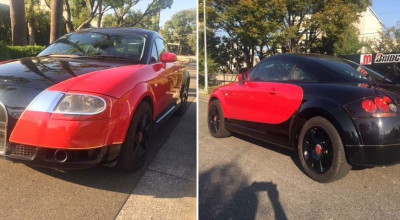 A construit un Bugatti Veyron dintr-un Audi TT! Replica este la fel de teribilă ca și însăși ideea A construit un Bugatti Veyron dintr-un Audi TT! Replica este la fel de teribilă ca și însăși ideea - Photo