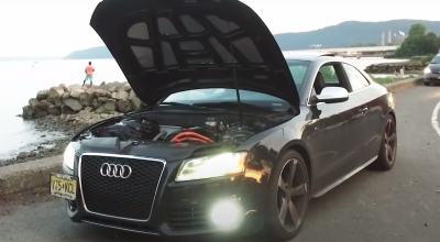 Proprietar de Audi S5, a aruncat V8-ul de sub capotă și a pus motorul electric de TESLA (VIDEO) - Photo