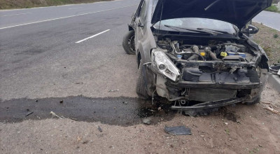 A adormit la volan! Vezi momentul în care un Qashqai trece prin panoul cu prețuri al unei benzinării din Strășeni - Photo