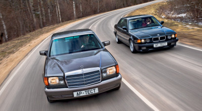 Confruntarea titanilor, Mercedes-Benz W126 S-Class versus BMW Seria 7 E32 (VIDEO) - Photo