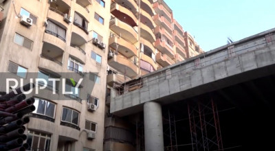 (VIDEO) Autostradă la 50 cm distanță de balcon! Vezi cum a fost construit un drum de mare viteză din Cairo! - Photo