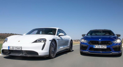 (VIDEO) BMW M8 Competition și Porsche Taycan Turbo S, s-au duelat pe circuit! - Photo