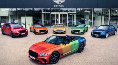 Bentley a pregătit un Continental GTC vopsit în culorile curcubeului, în semn de susținere a comunității LGBT! - Photo