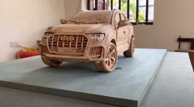 (VIDEO) Acest Audi Q7 în miniatură este o capodoperă impresionantă din lemn realizată și detaliată manual! (VIDEO) Acest Audi Q7 în miniatură este o capodoperă impresionantă din lemn realizată și detaliată manual! - Photo