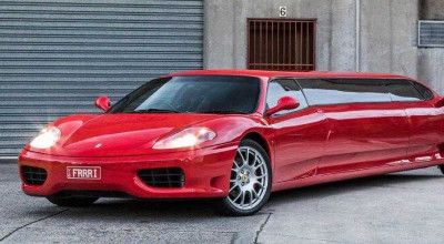  O limuzină realizată dintr-un Ferrari se vinde în Australia pentru suma incredibilă de 400.000 dolari! - Photo