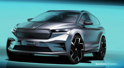 Skoda prezintă noi imagini teaser cu exteriorul Enyaq iV, primul SUV electric al producătorului - Photo