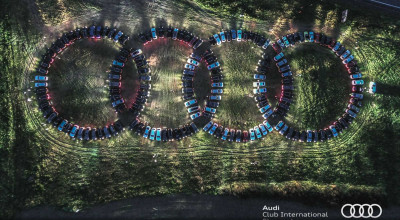 Audi Club Slovacia deține recordul pentru cel mai impunător logo format din mașini cu patru inele (VIDEO) - Photo
