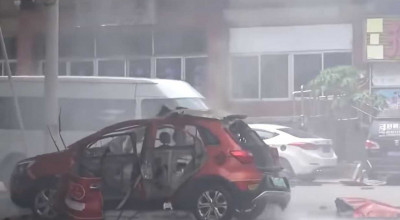 (VIDEO) Vezi momentul în care un EV chinez explodează în timp ce este alimentat! Motivul este unul cât se poate de evident - Photo