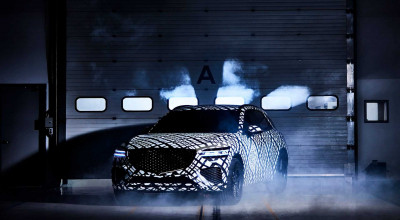 Primele imagini oficiale cu viitorul Genesis GV70 camuflat. SUV-ul ar putea fi lansat în 2021 - Photo