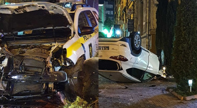 Un Duster nou-nouț al INSP și un Hyundai Tucson, implicate într-un teribil accident - Photo
