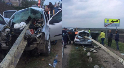 Șoferul este în viață, blocat între fiare, dar în stare gravă...în urma unui teribil accident în Telenești - Photo