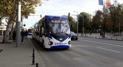 Primăria a lansat primele troleibuze articulate noi pe rutele municipale  Primăria a lansat primele troleibuze articulate noi pe rutele municipale - Photo