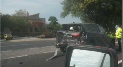 Accident în lanț la Măgdăcești! Unul dintre automobiliști nu ar fi respectat distanța dintre mașini - Photo