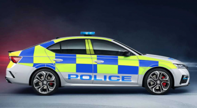 Noile Skoda Octavia RS în straie polițienești, gata de lupta cu șofatul ”antisocial” în Marea Britanie - Photo