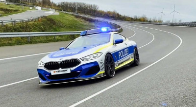”Tune it Safe” continuă cu un BMW M850i modificat de AC Schnitzer, în straie polițienești (VIDEO) - Photo