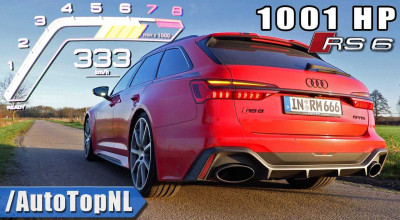 (VIDEO) Vezi cum un Audi RS6 de 1.001 CP accelerează până la viteza maximă de 333 km/h - Photo