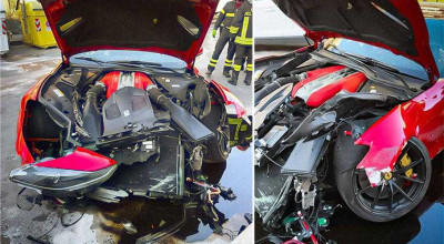 Ghinion pentru lucrătorul unei spălătorii care a făcut zob un Ferrari 812 Superfast de 300.000 de euro - Photo