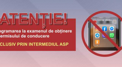 Atenție viitori șoferi! Programarea la examenul de obținere a permisului de conducere se efectuează exclusiv prin intermediul ASP - Photo