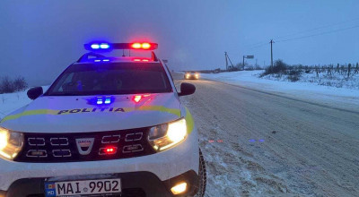 Atenție șoferi! Serviciul Hidrometeorologic de Stat a emis cod galben de polei pe teritoriul ţării - Photo