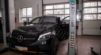 Mercedes-Benz GLE Coupe, cu elementele de identificare falsificate, reținut de Poliţia de Frontieră - Photo