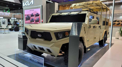 Kia a prezentat propriul său Hummer blindat în cadrul unei expoziții din Emiratele Arabe Unite - Photo