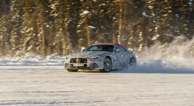Noul Mercedes-AMG SL parcurge testele finale în condiții de iarnă, înaintea debutului din acest an - Photo