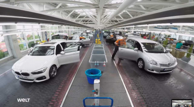 Asta-i cea mai mare spălătorie auto din lume! Peste 300 de mașini sunt curățate în fiecare oră! (VIDEO) - Photo