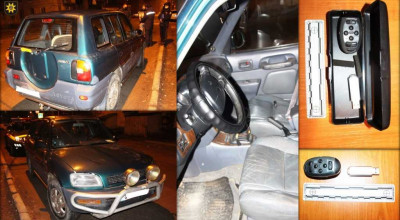 Doi minori au fost reținuți pe urme fierbinți de poliție pentru răpirea unui automobil - Photo