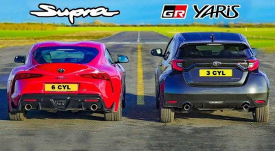 (VIDEO) Drag Racing: Toyota GR Yaris versus GR Supra - Photo
