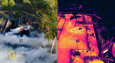 (VIDEO) Trebuie să vezi asta! Burnout-uri spectaculoase, filmate de o cameră cu termoviziune - Photo